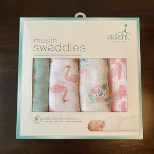 Brand New Aden and Anais Muslin Swaddle Set